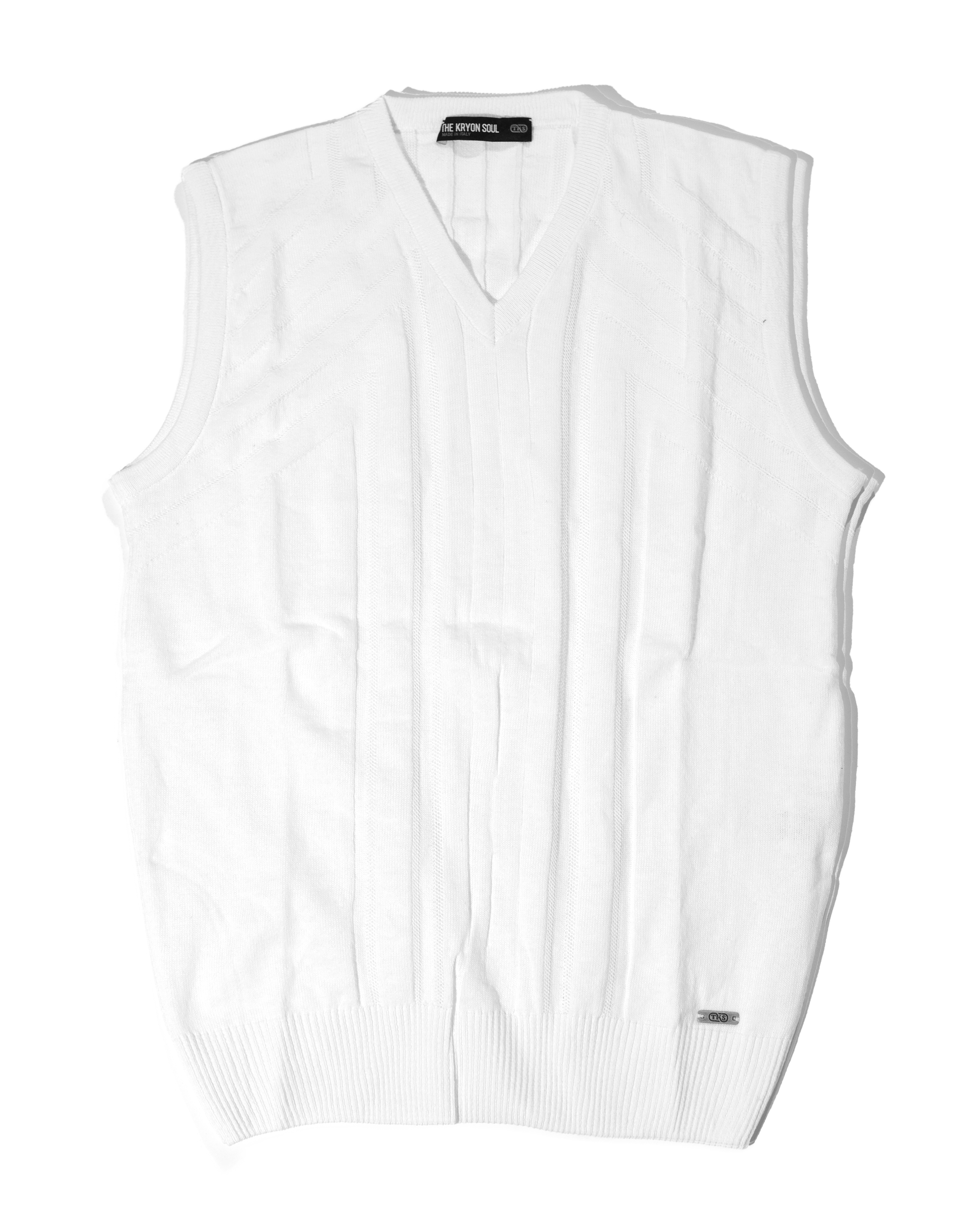 Gilet bianco a coste 2005