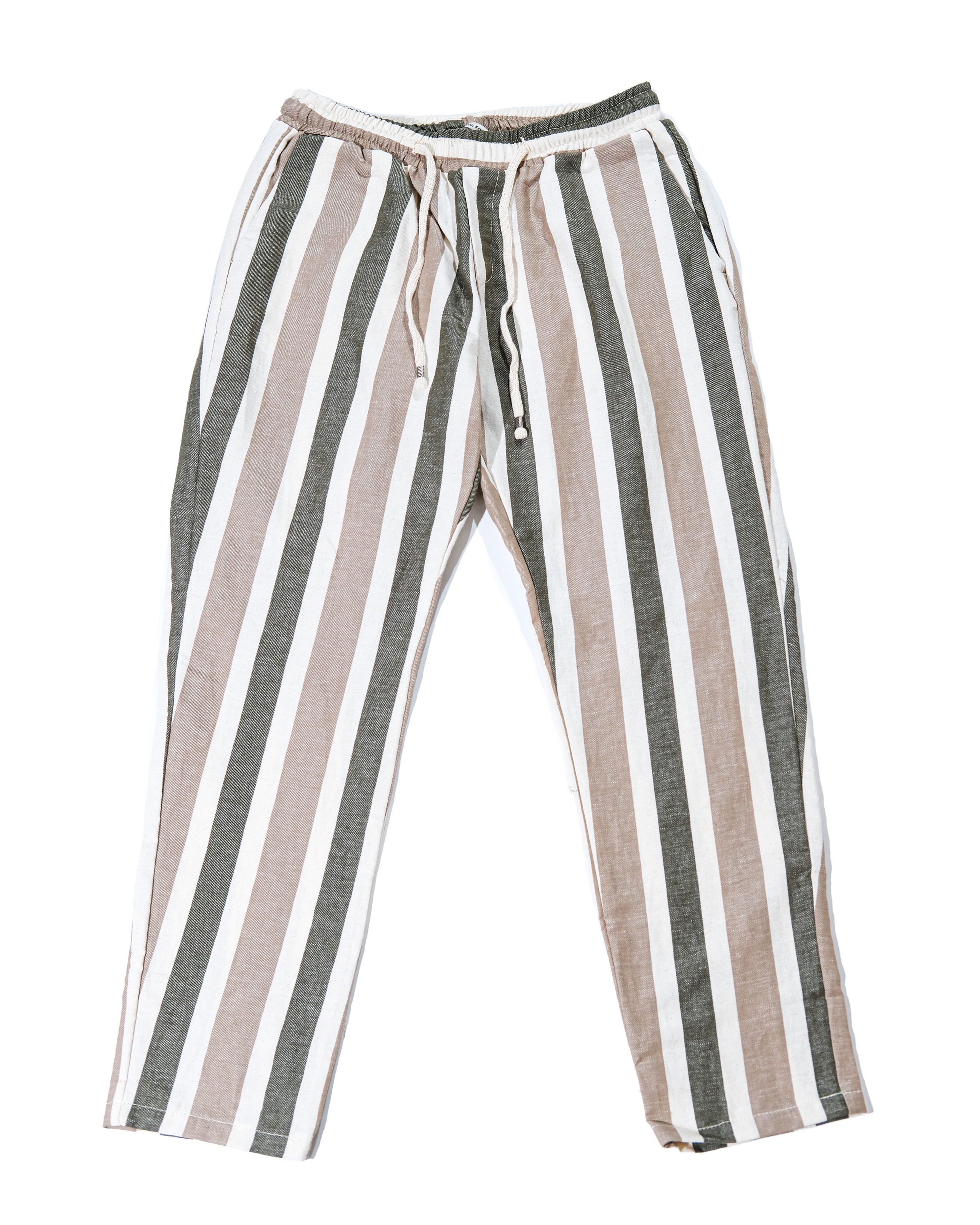 Pantalone lino a strisce