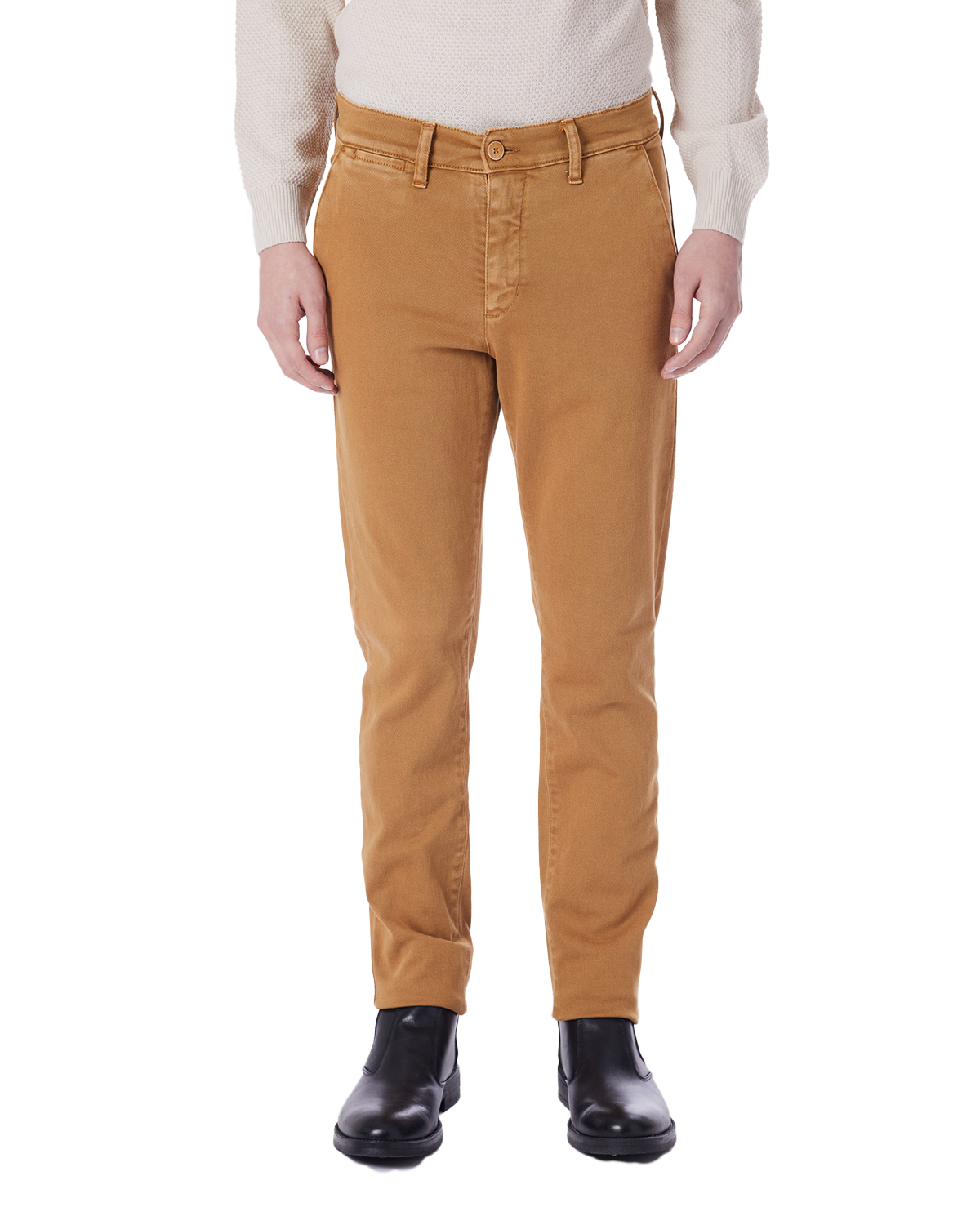 Pantalone in trama denim stretch