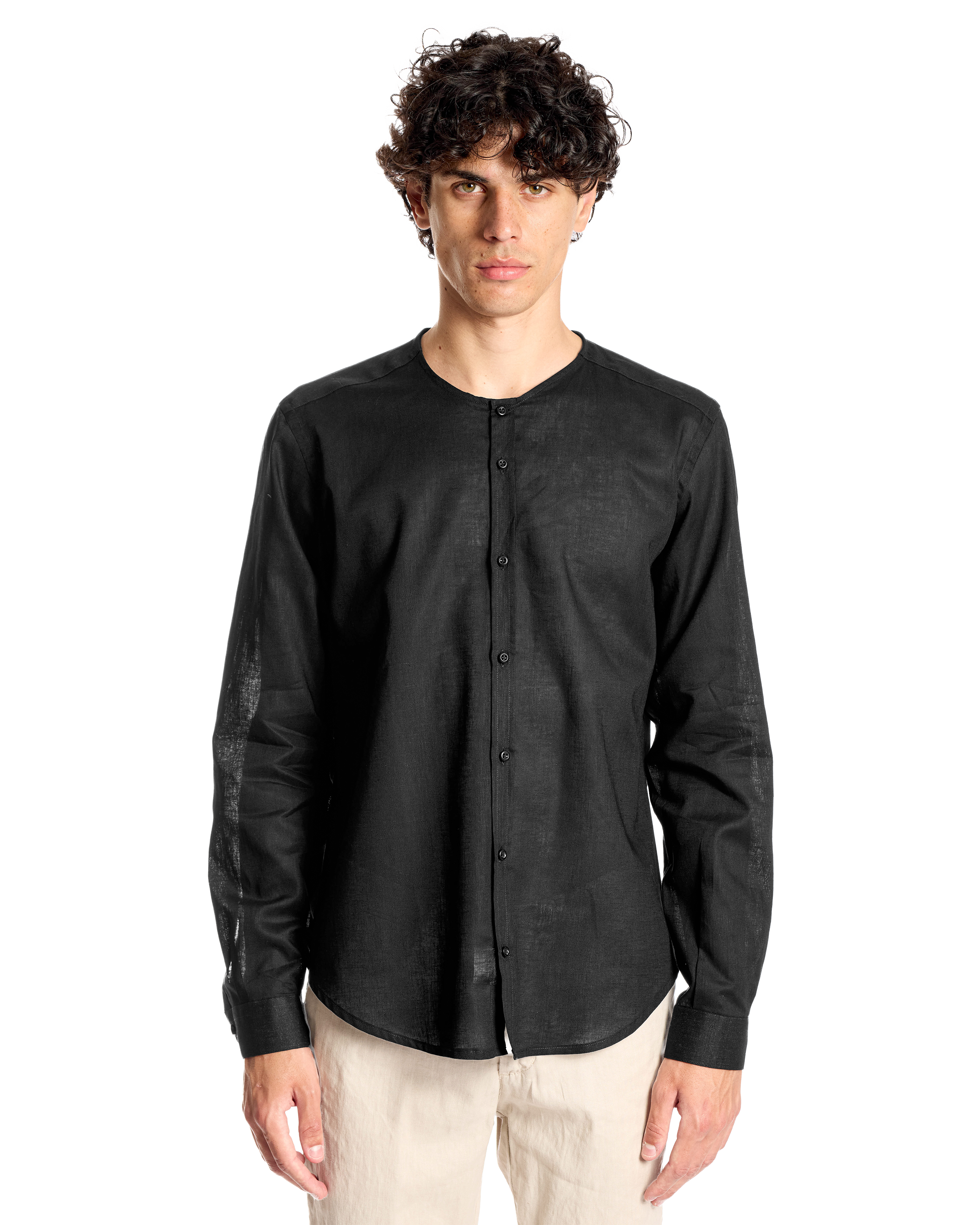 Camicia in lino coreana