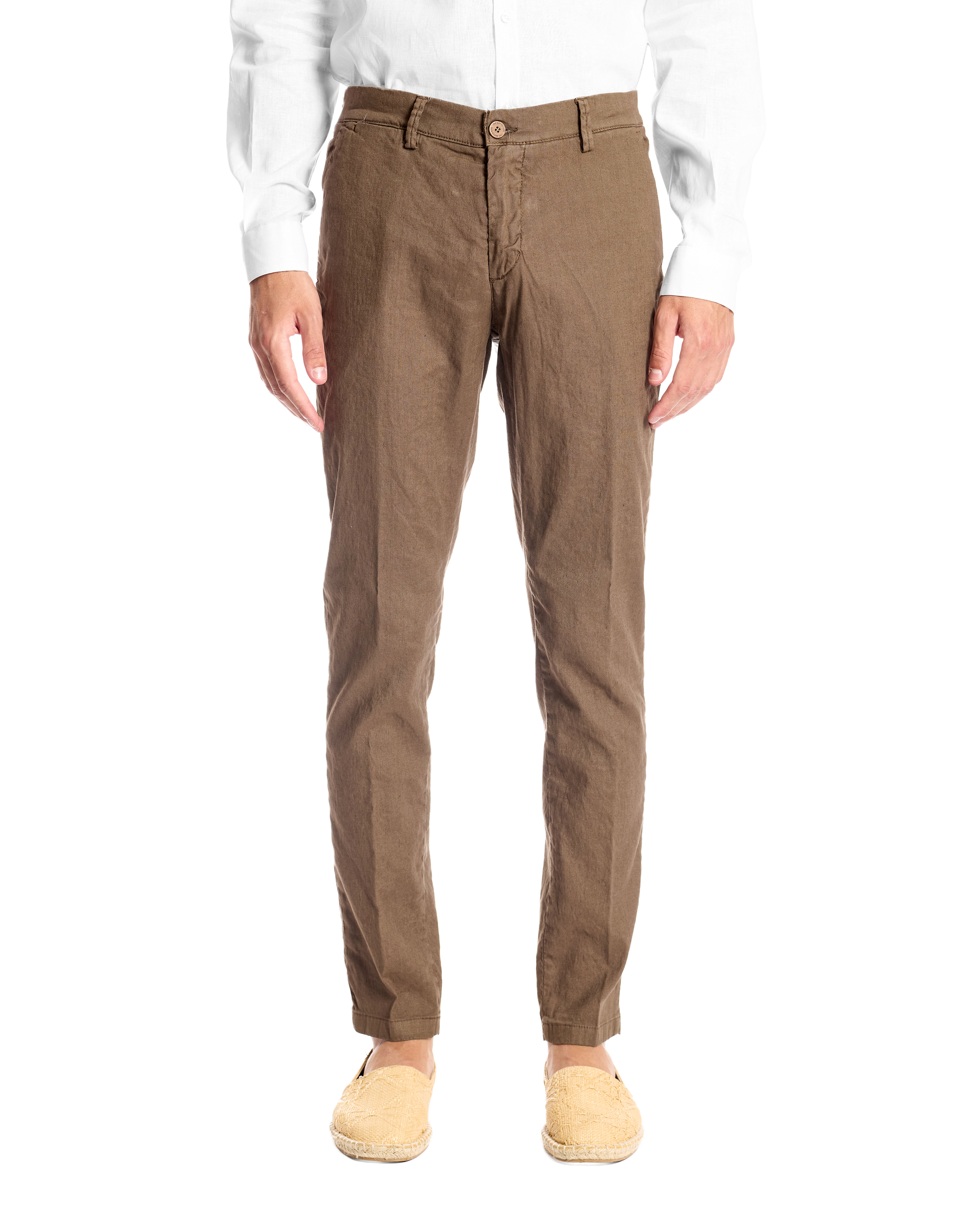 Pantalone in lino stretch Bruno