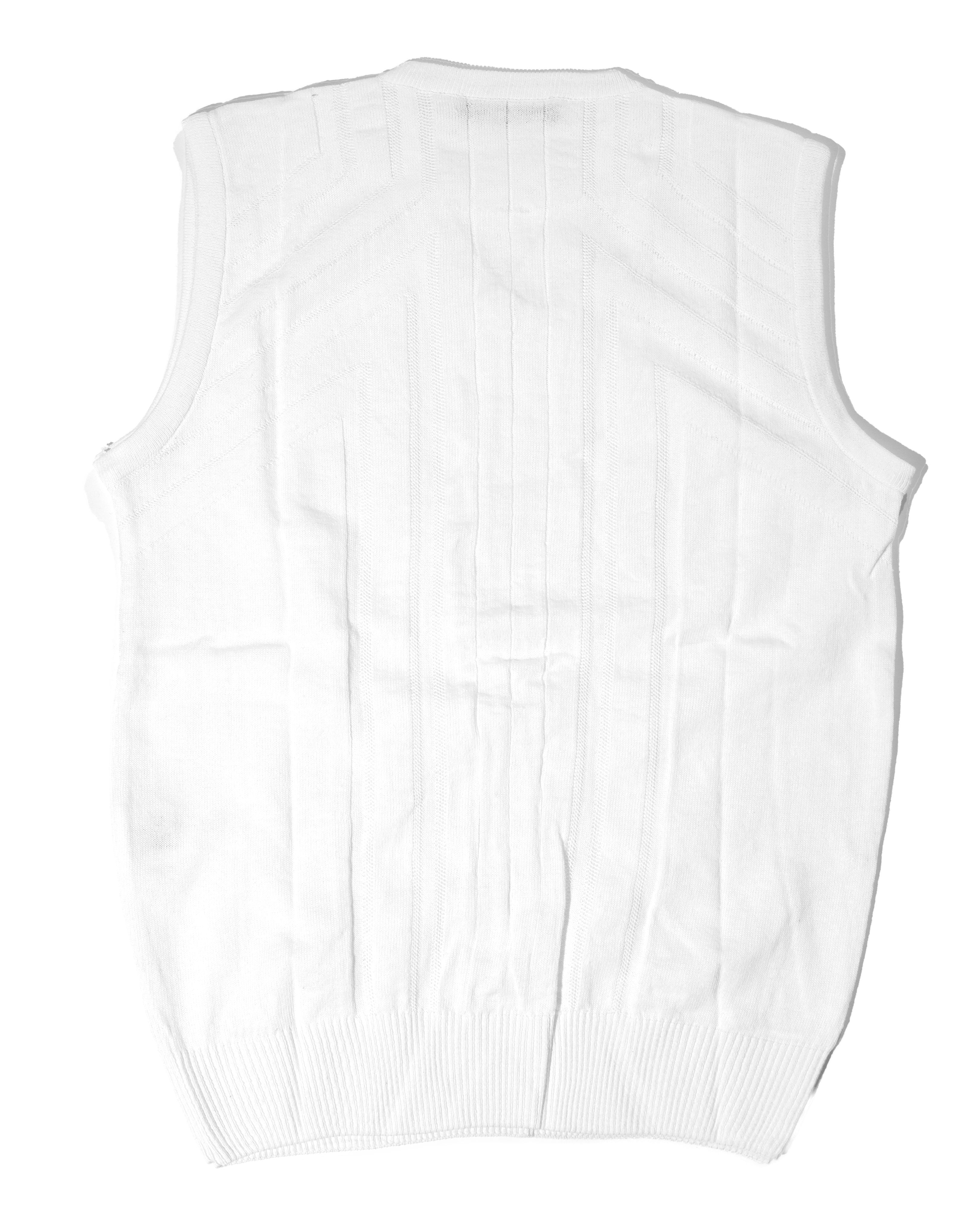 Gilet bianco a coste 2005
