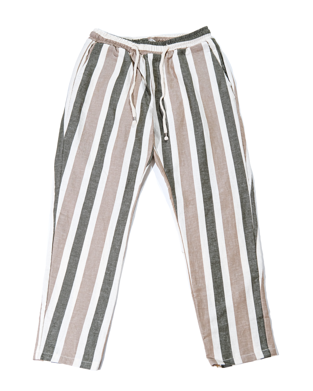Pantalone lino a strisce