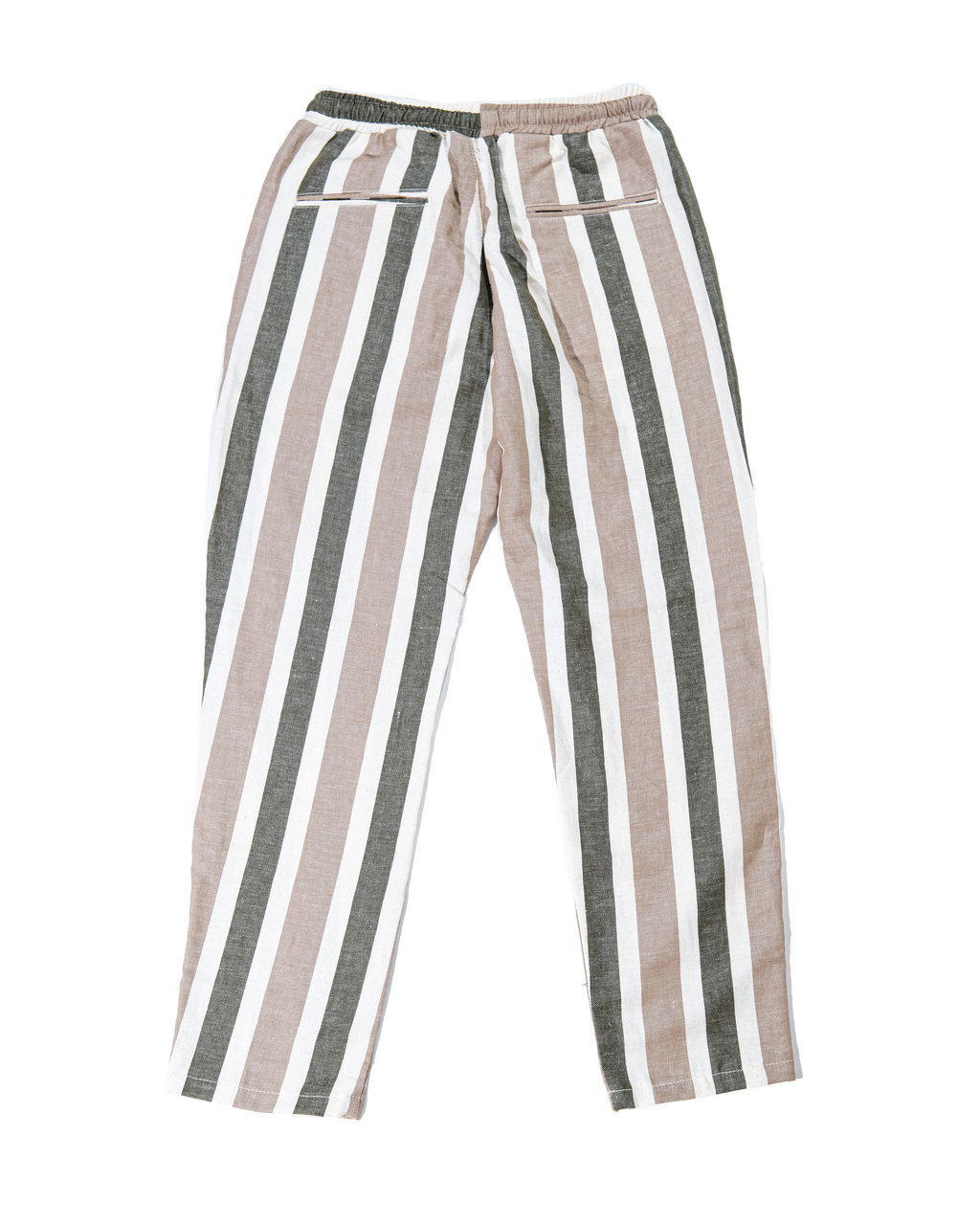Pantalone lino a strisce