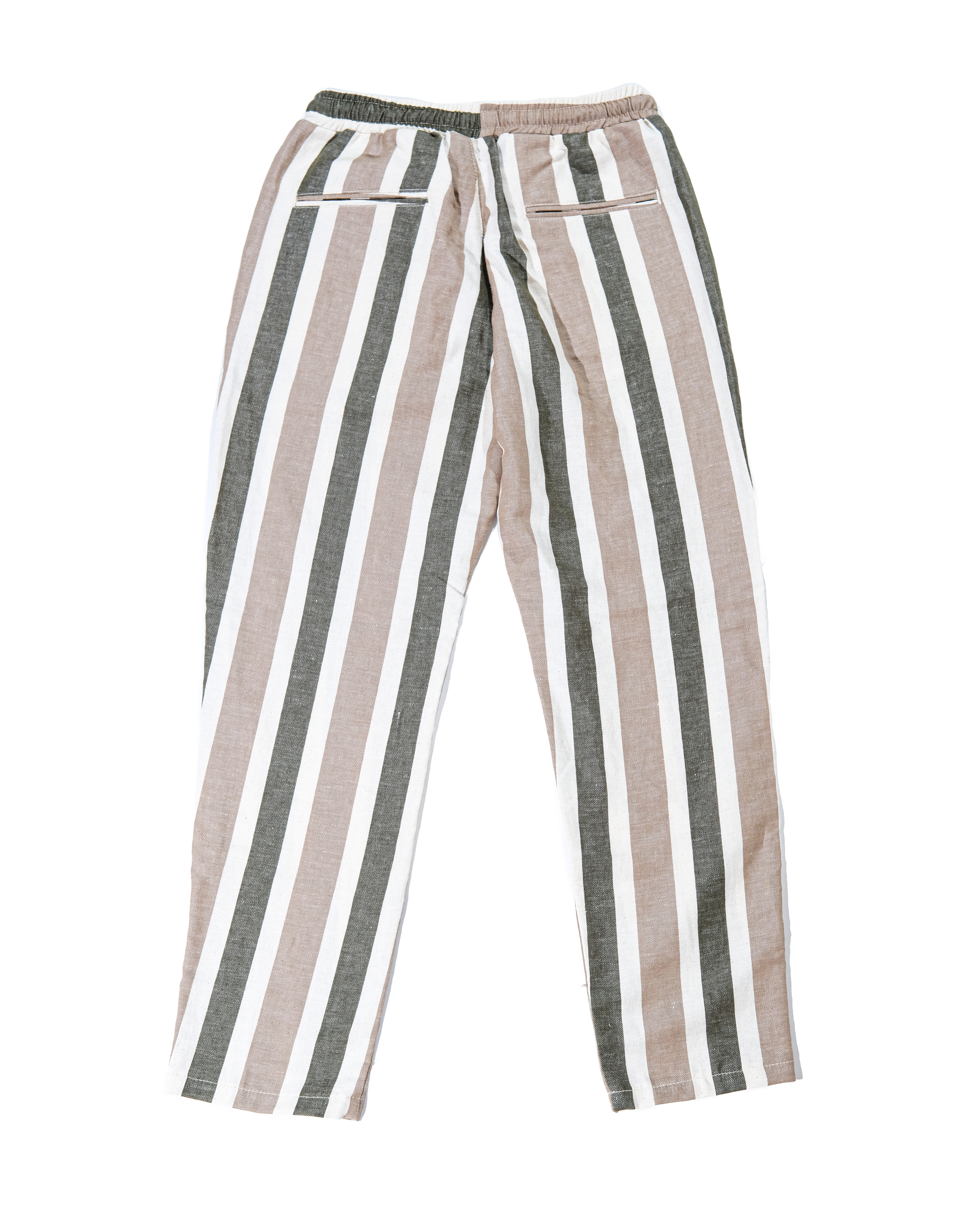 Pantalone lino a strisce