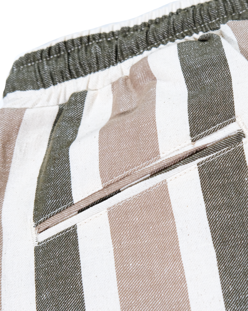 Pantalone lino a strisce