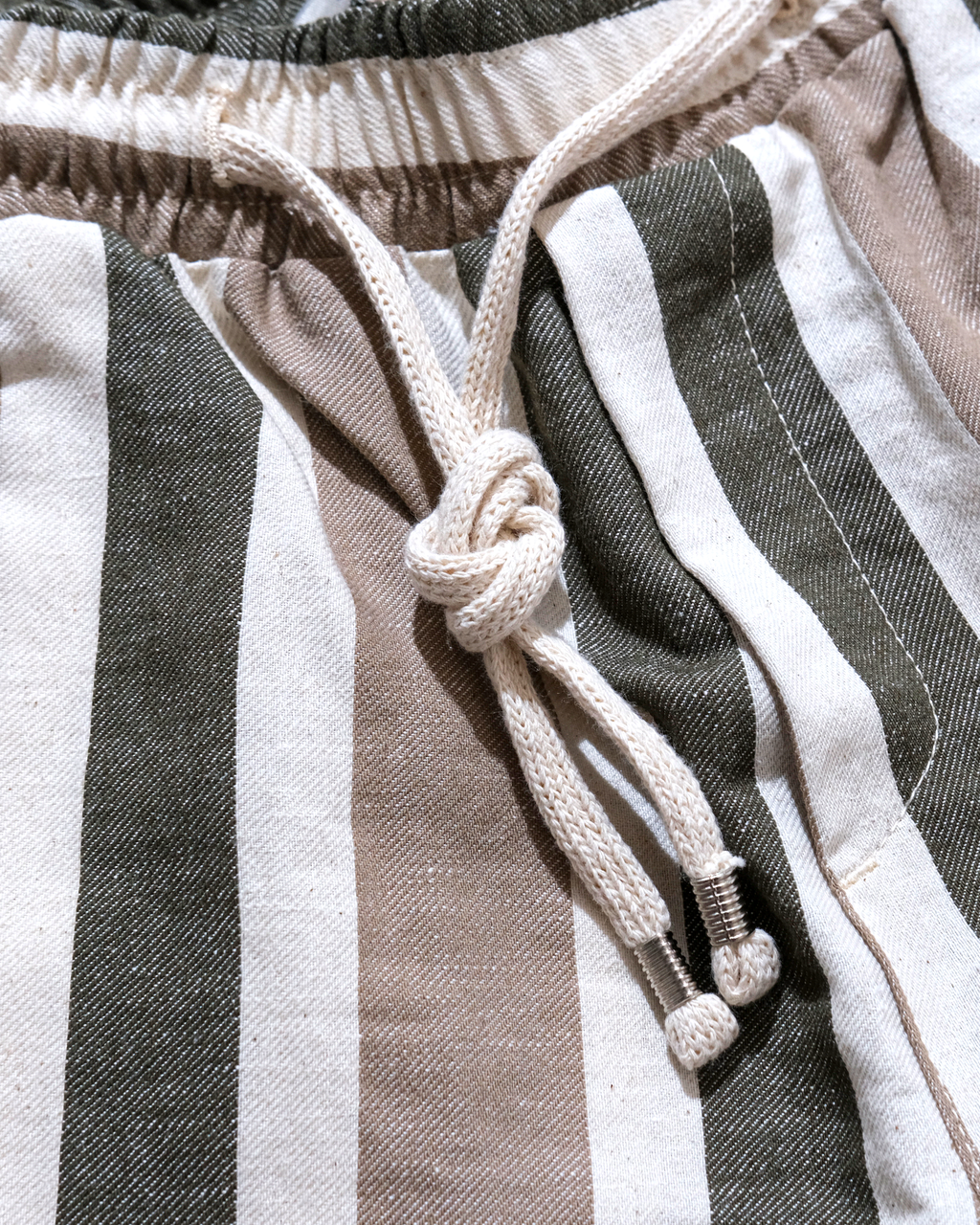 Pantalone lino a strisce