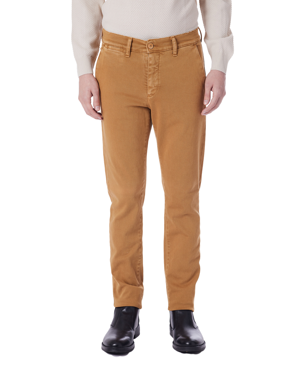 Pantalone in trama denim stretch