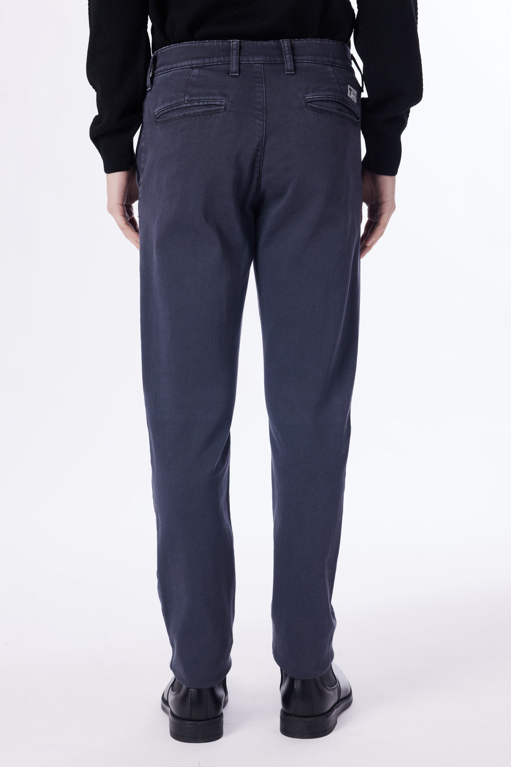 Pantalone in trama denim stretch