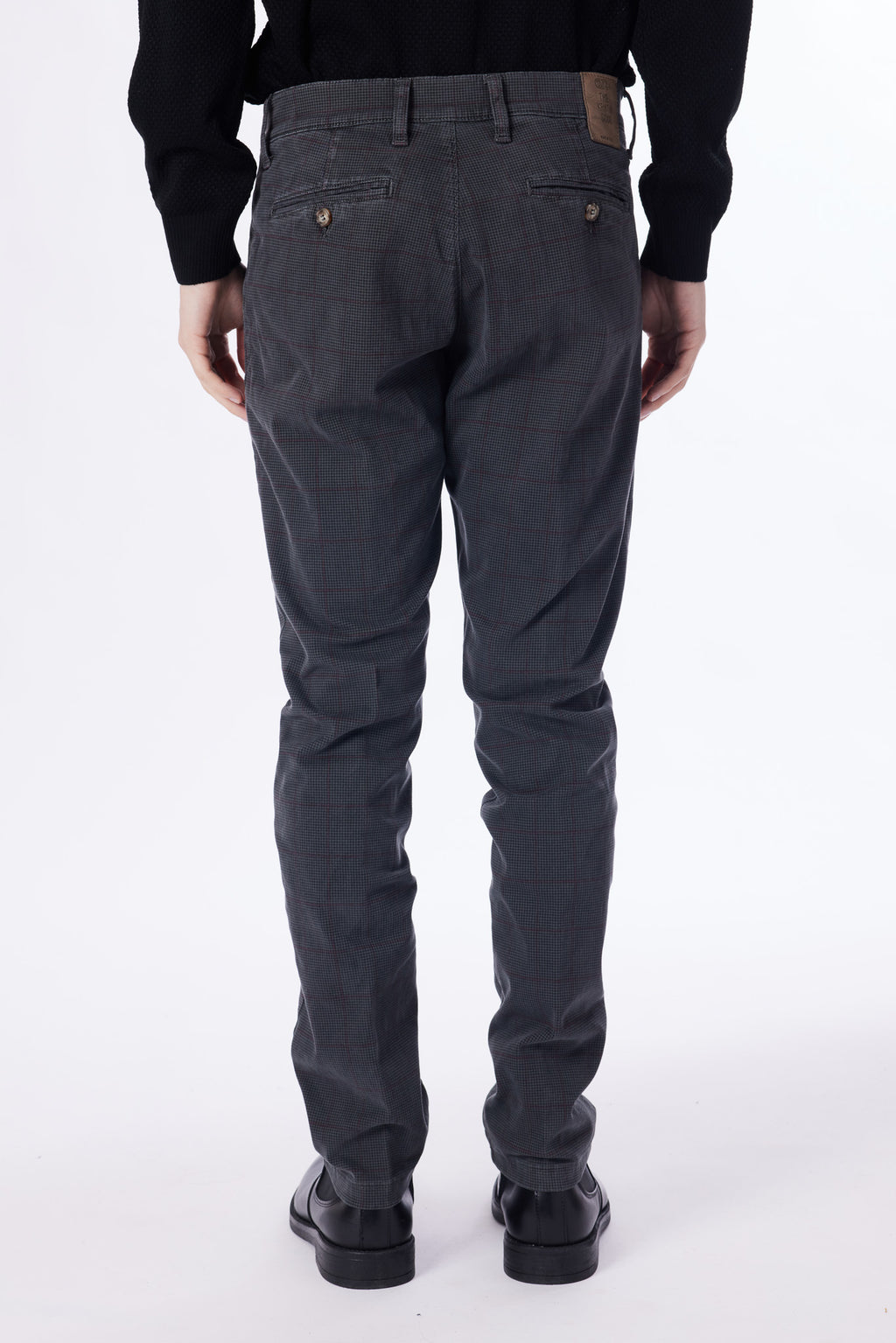 Pantalone in trama denim stretch