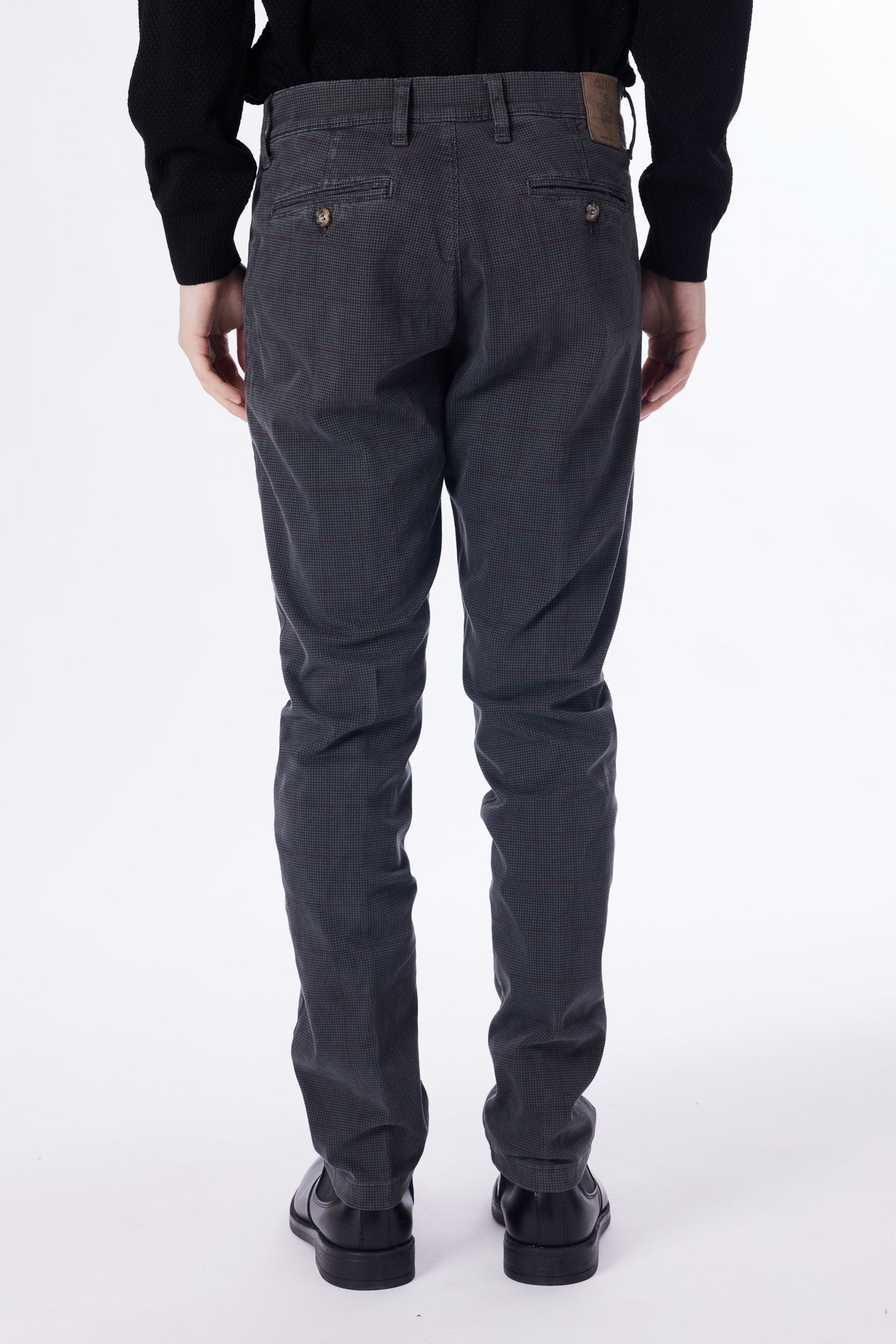 Pantalone in trama denim stretch
