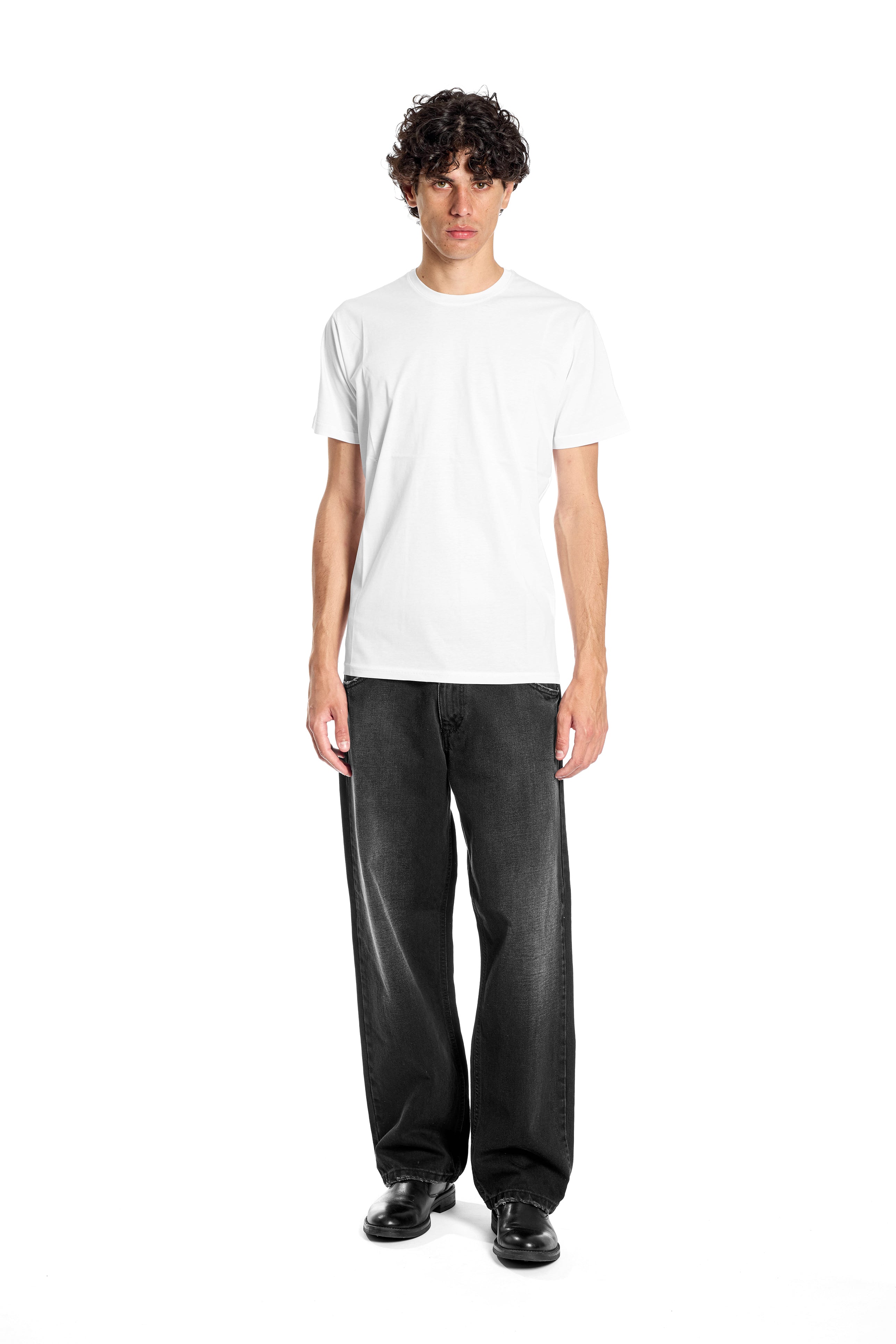 T-shirt 100% cotone mercerizzato bianco