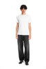 T-shirt 100% cotone mercerizzato bianco