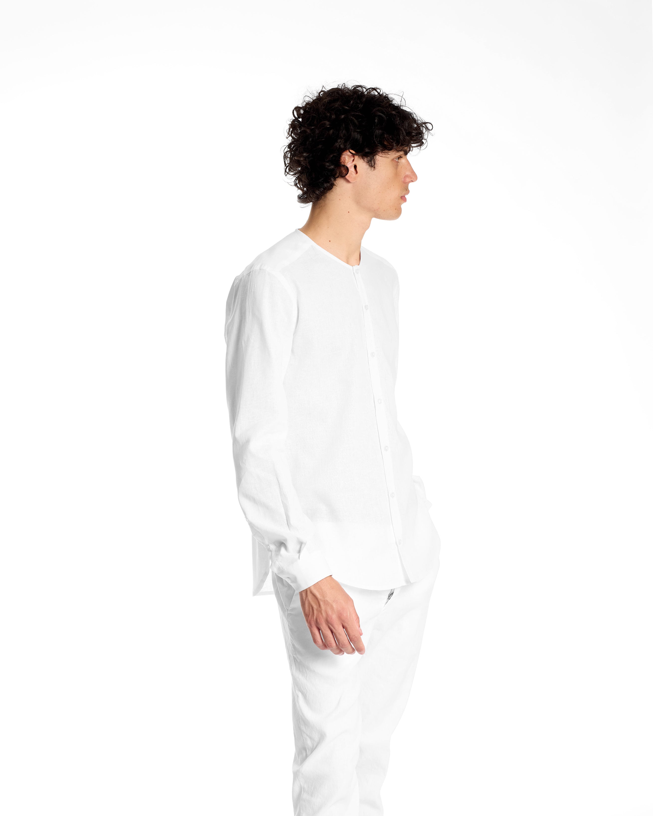 Camicia in lino coreana