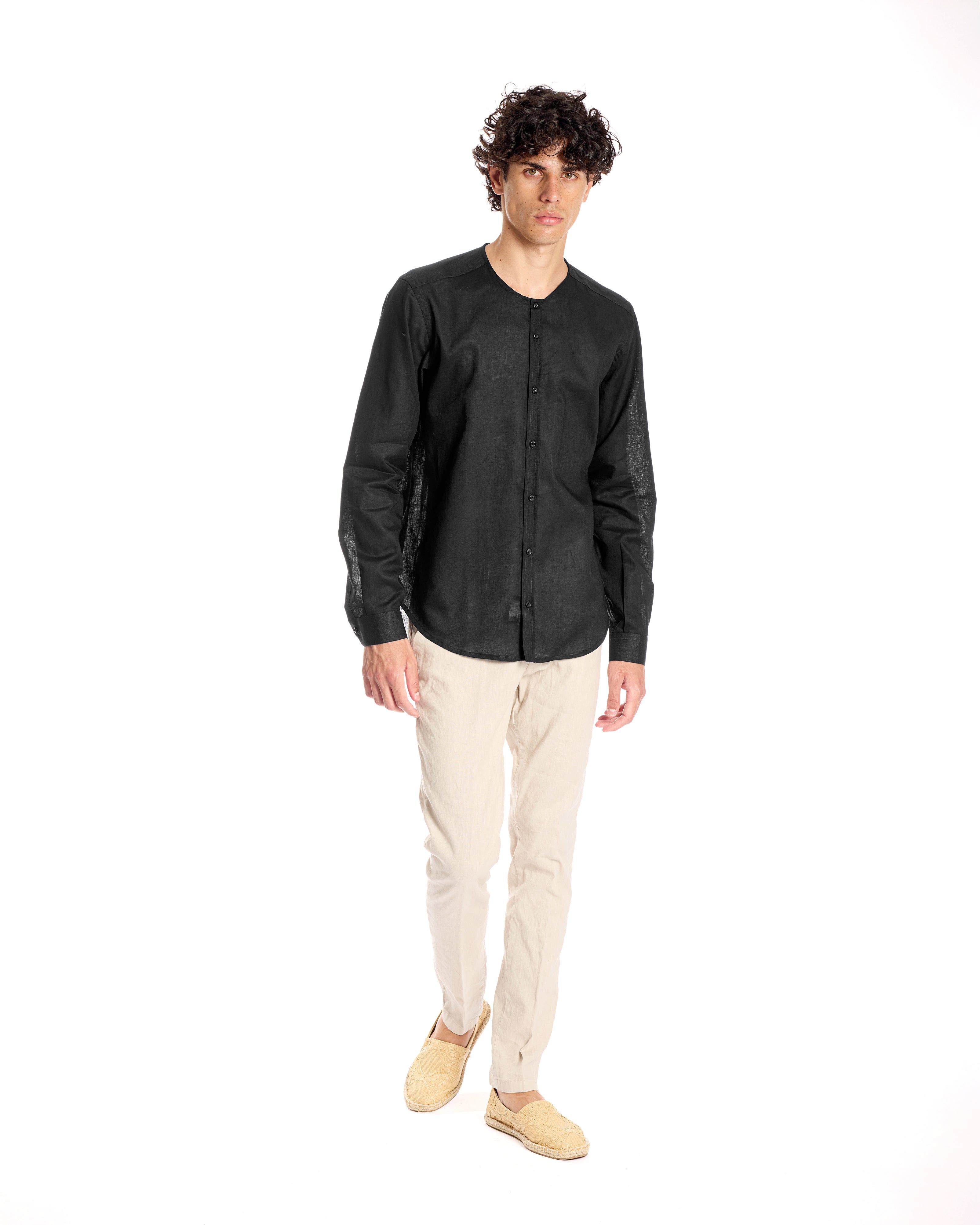 Camicia in lino coreana