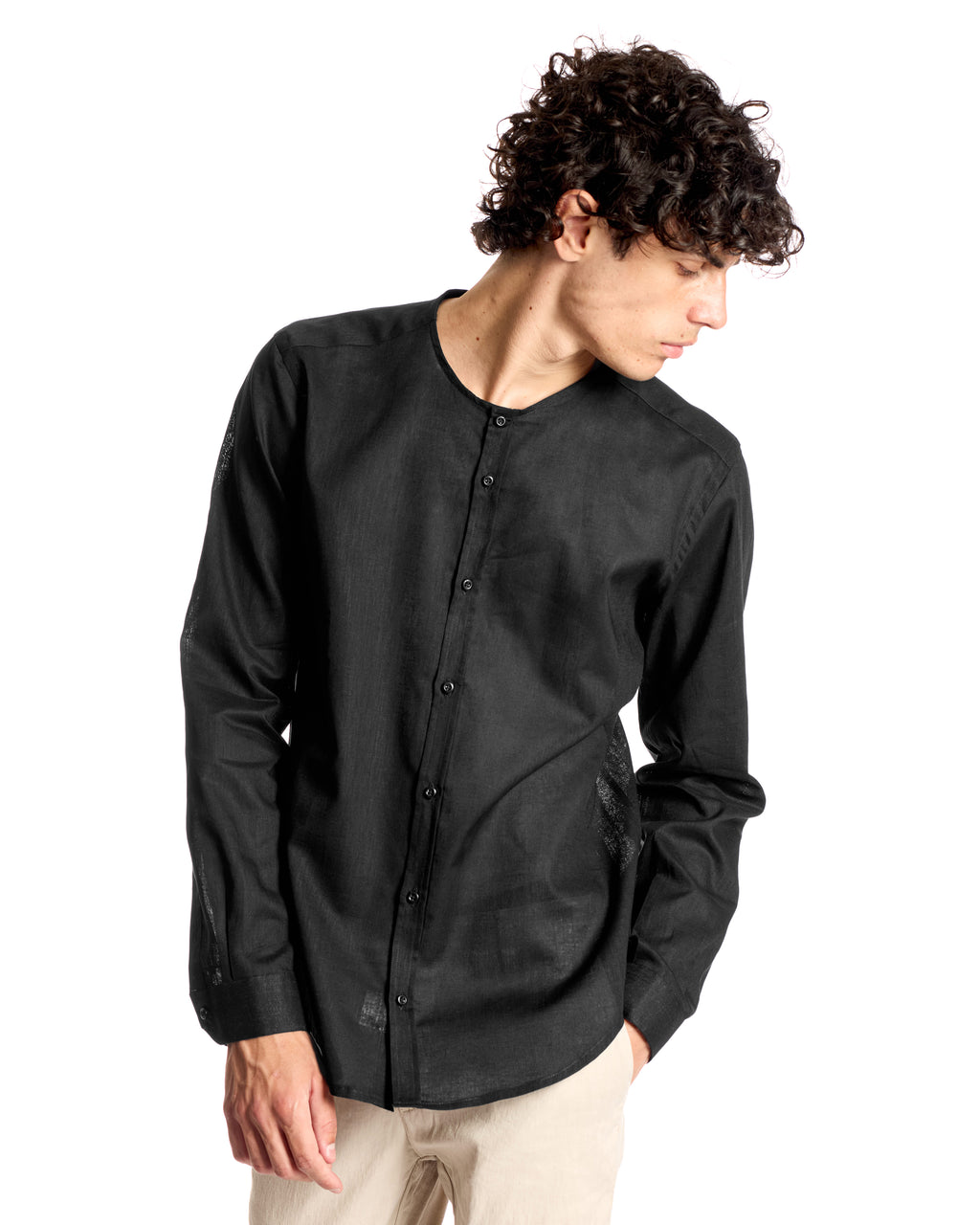 Camicia in lino coreana
