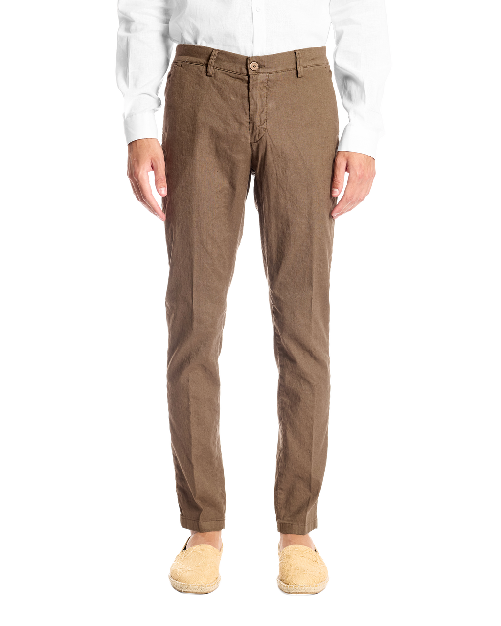 Pantalone in lino stretch Bruno