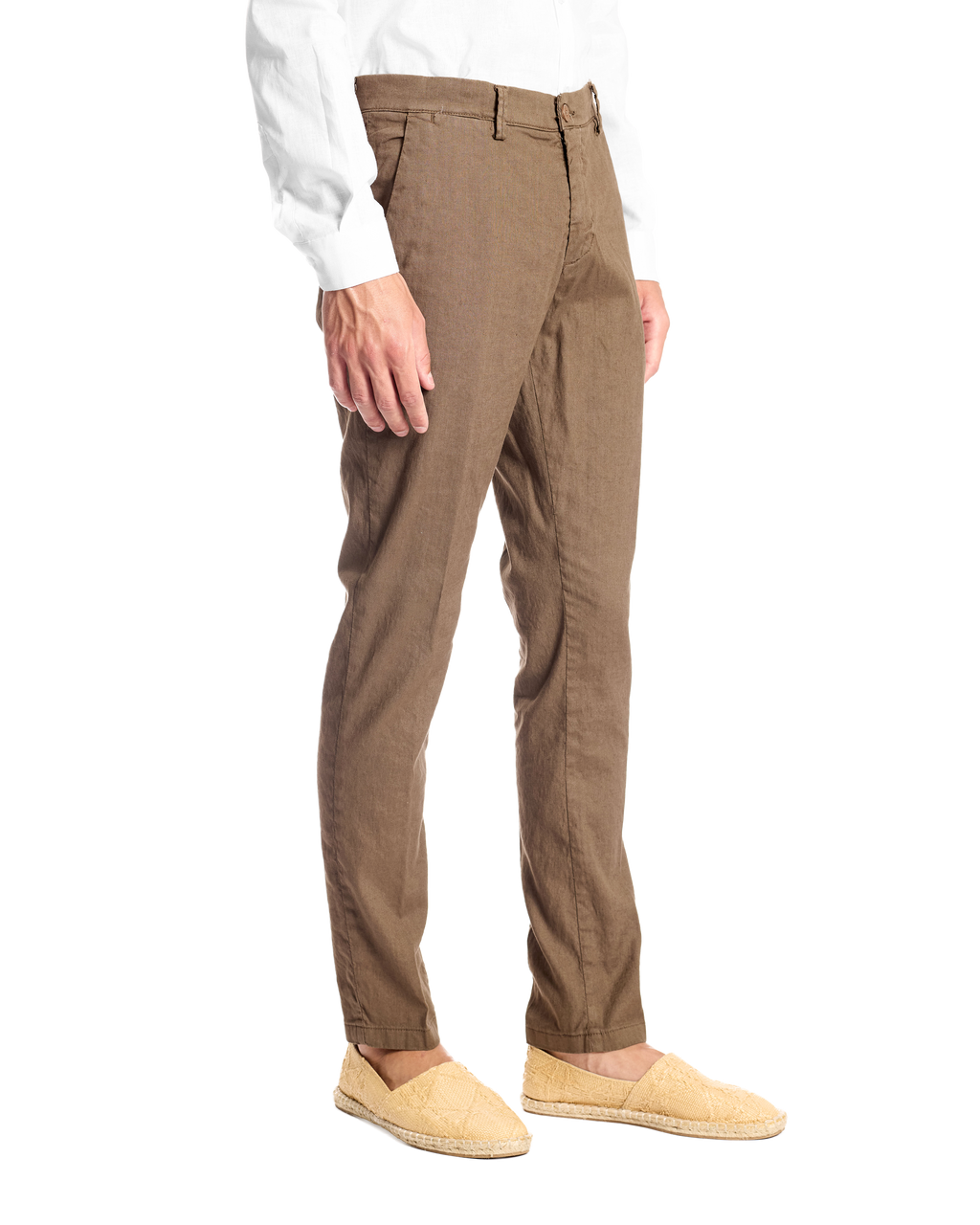 Pantalone in lino stretch Bruno