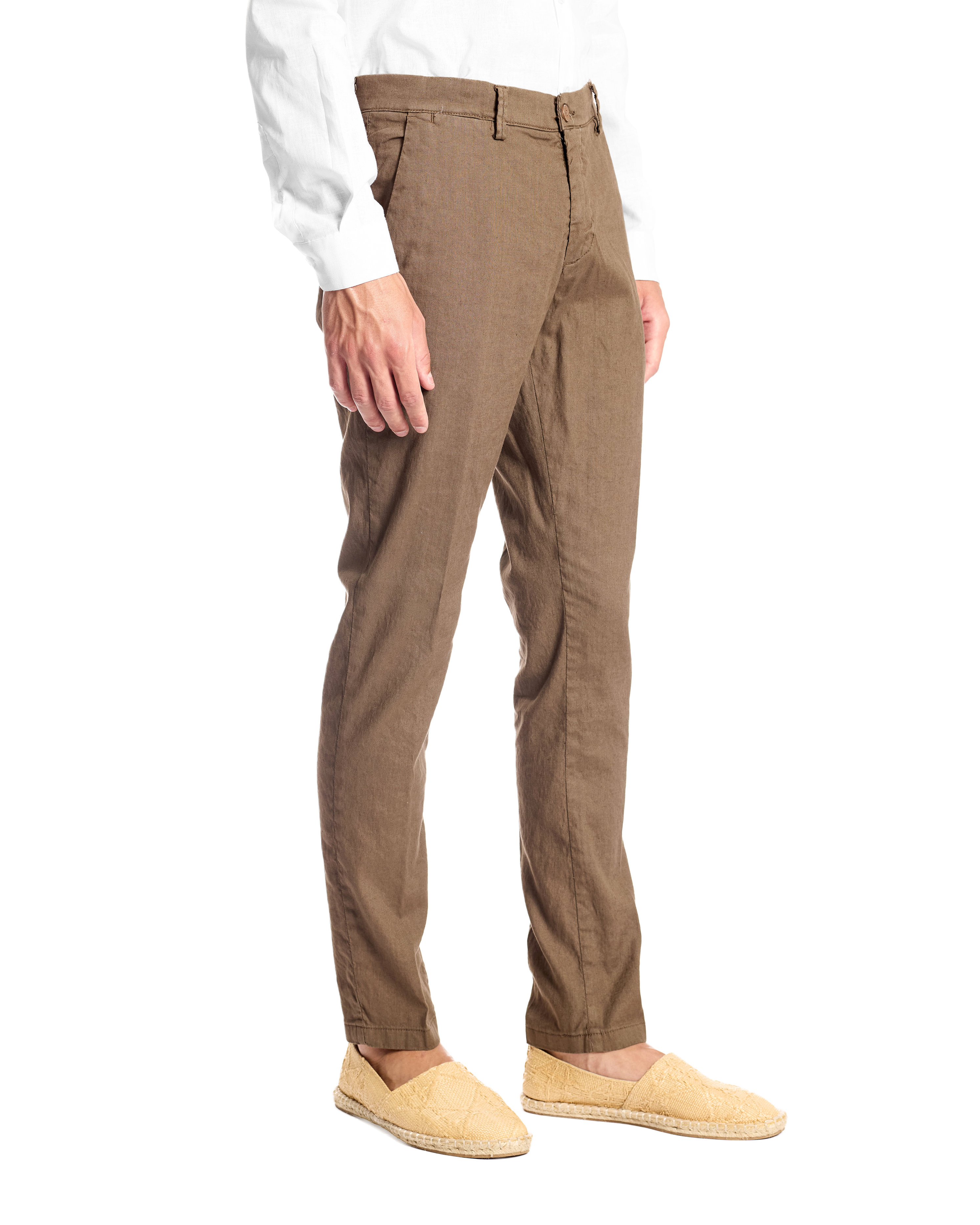 Pantalone in lino stretch Bruno