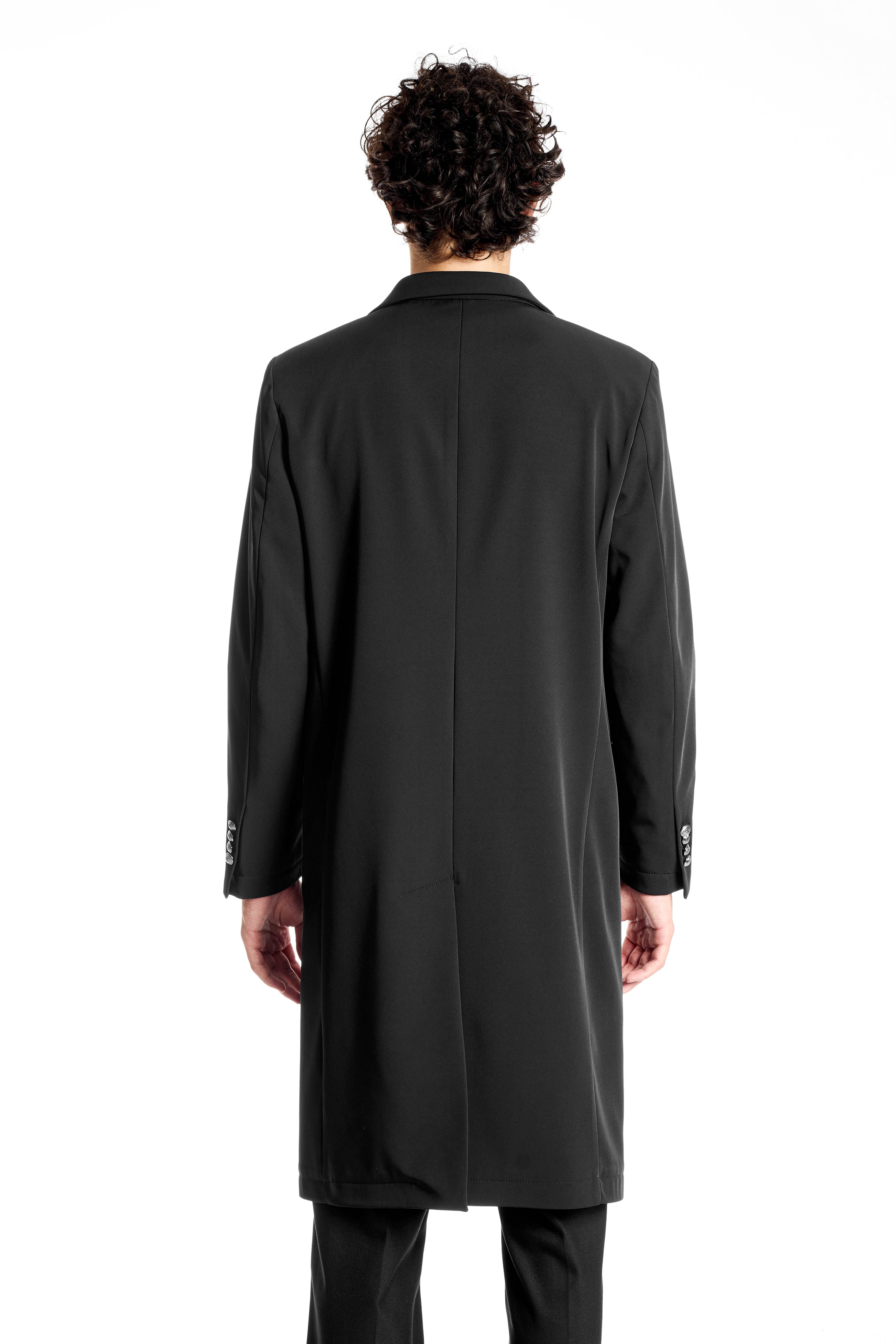 Cappotto Slim Regular in Tessuto Tecnico