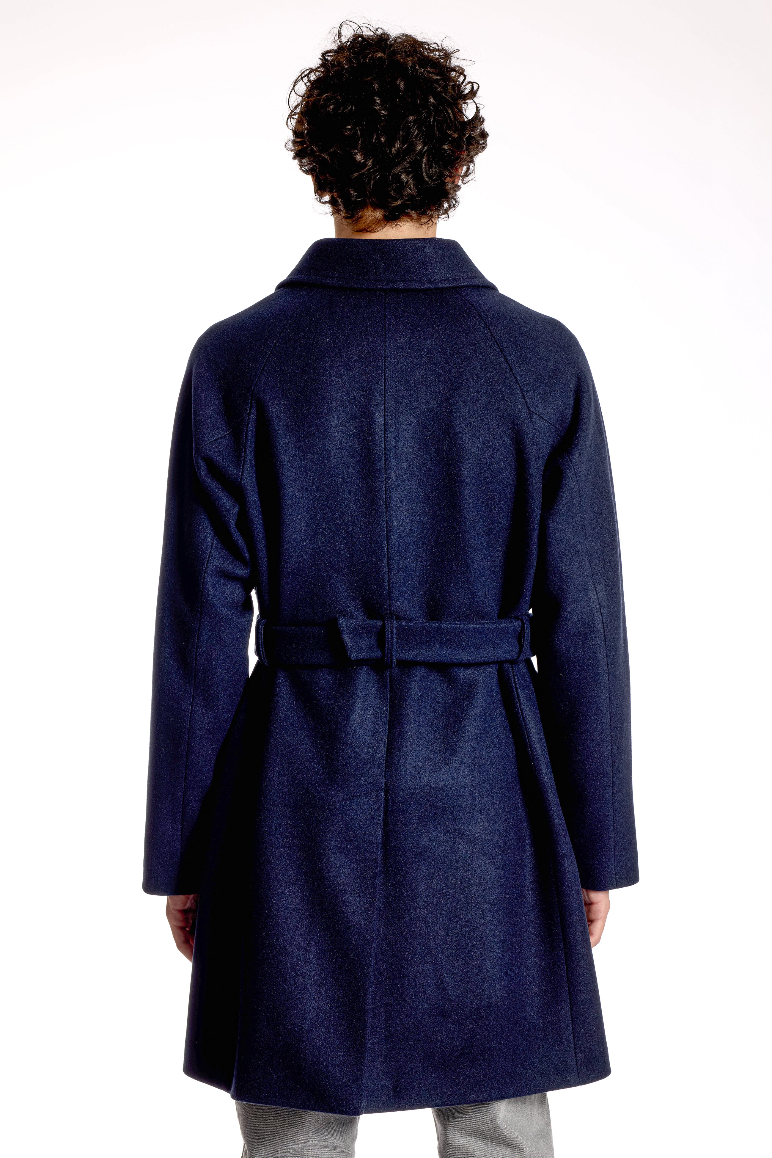 Cappotto Raglan con Cintura Removibile