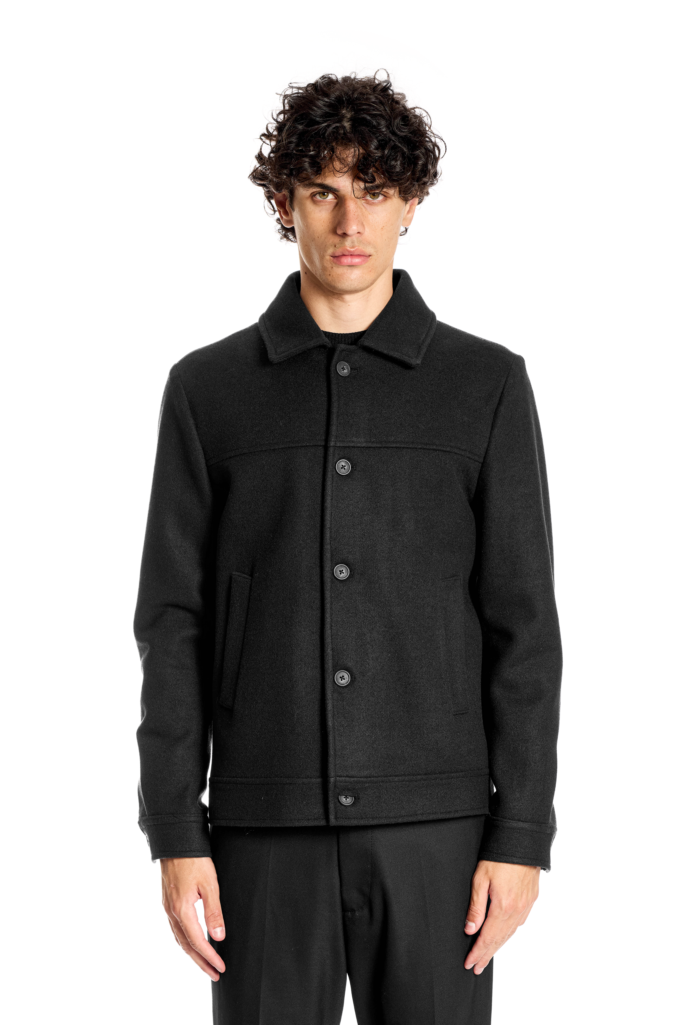Giubbino Slim Regular in Tessuto Morbido