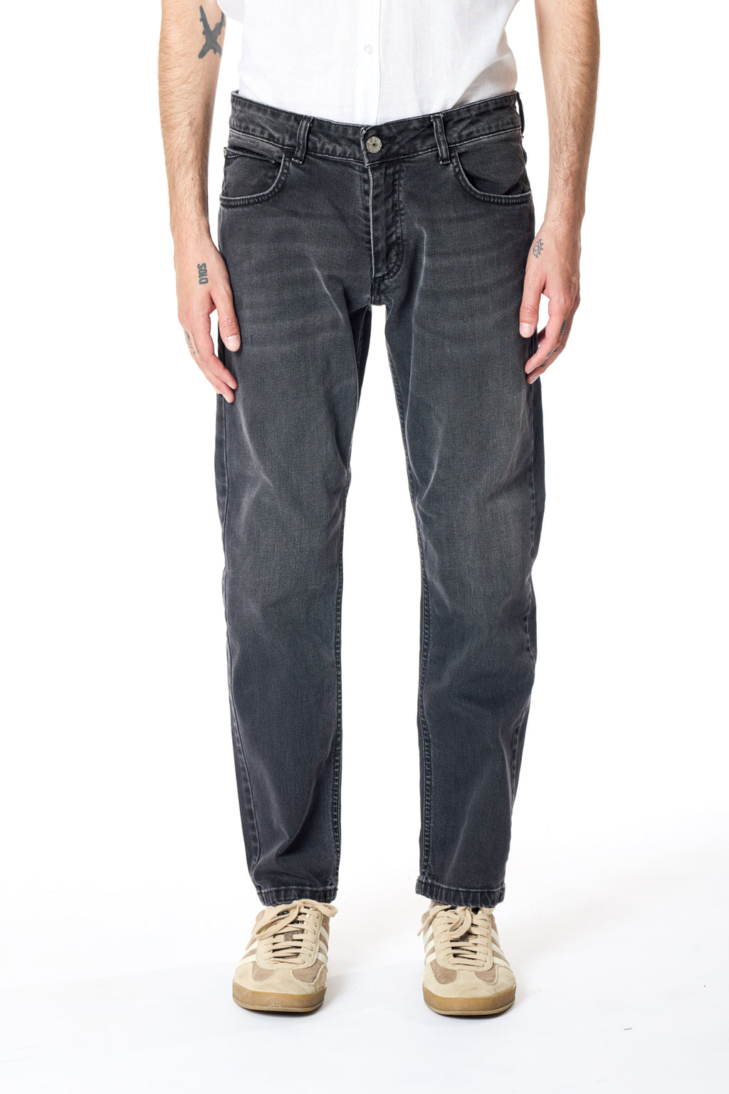 Jeans strong wash sabbiato