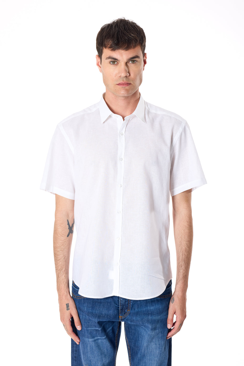 Camicia lino e cotone
