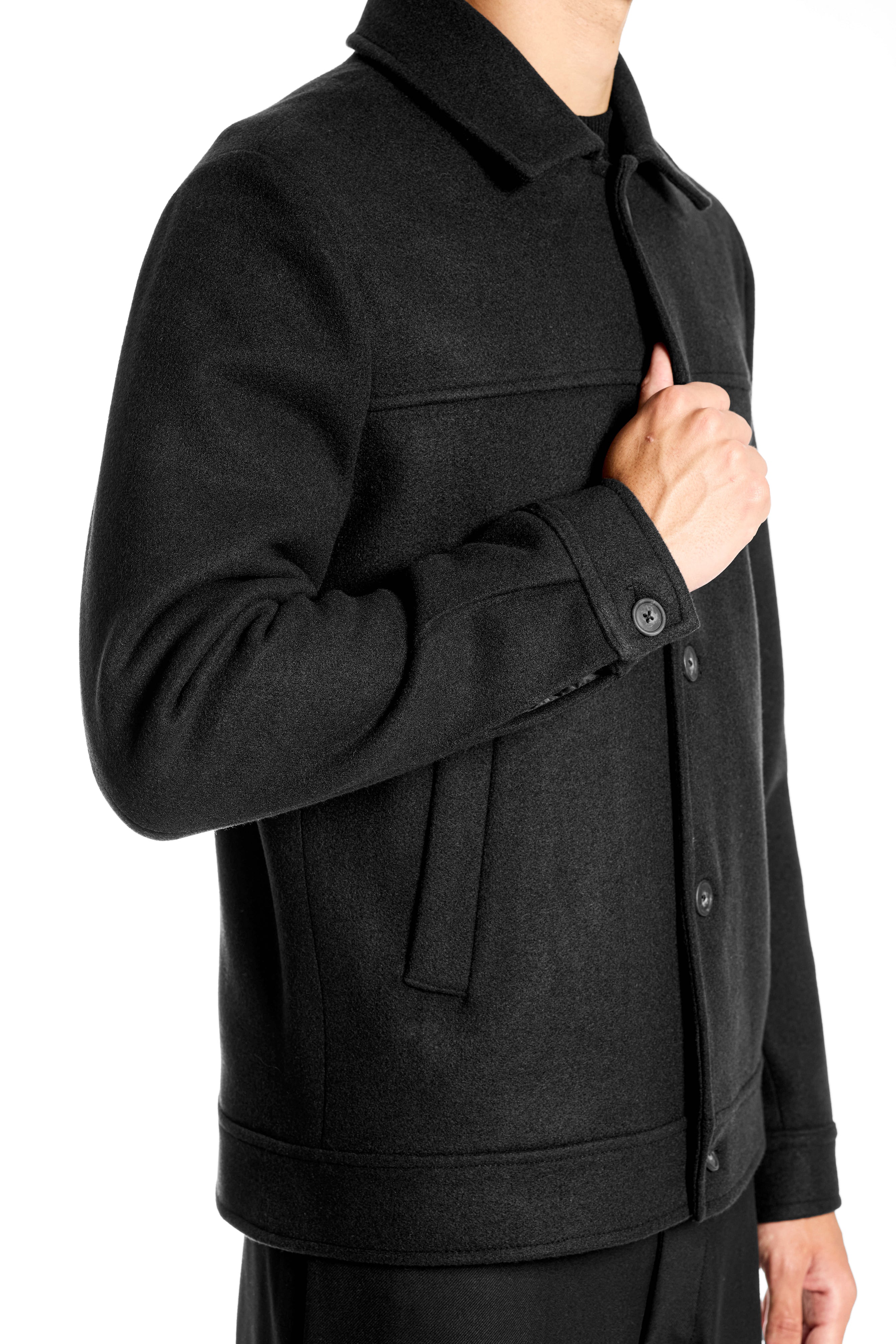 Giubbino Slim Regular in Tessuto Morbido