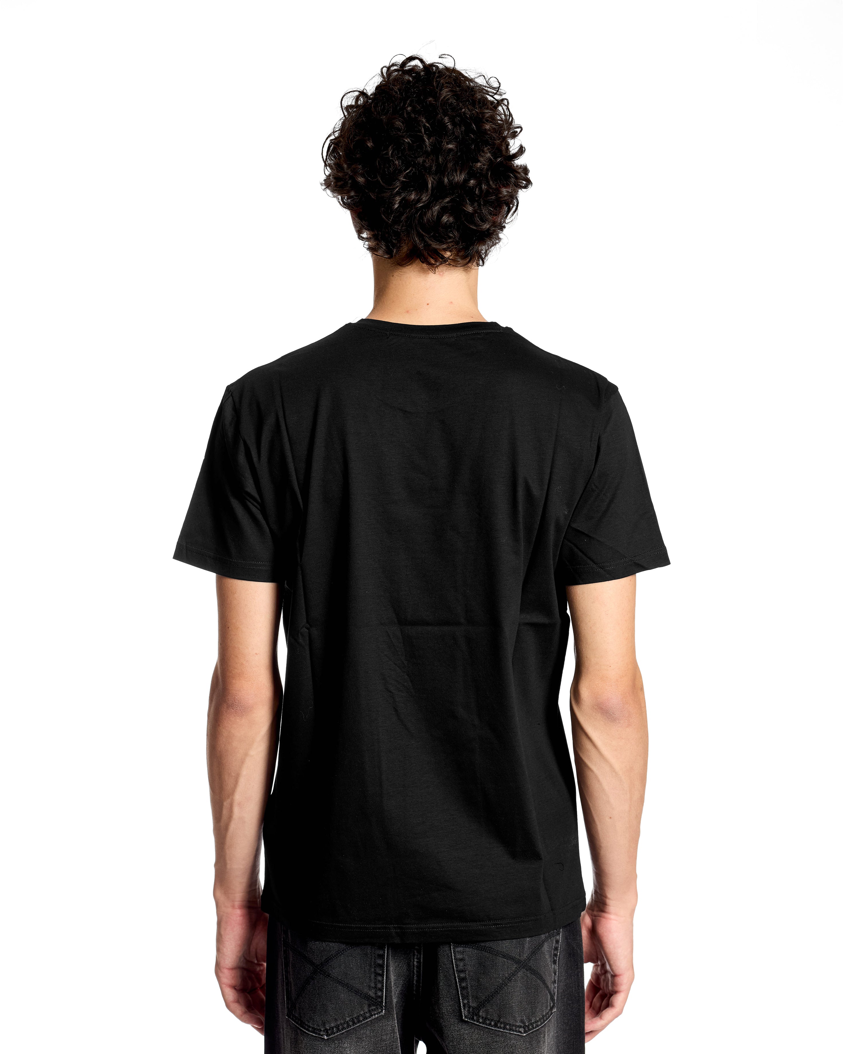 T-shirt 100% cotone mercerizzato nero