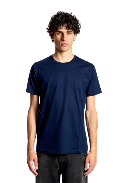 T-shirt 100% cotone mercerizzato blu