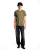 T-shirt 100% cotone mercerizzato verde militare