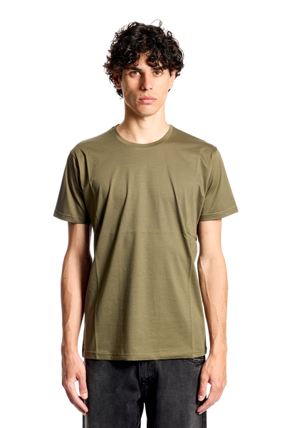 T-shirt 100% cotone mercerizzato verde militare