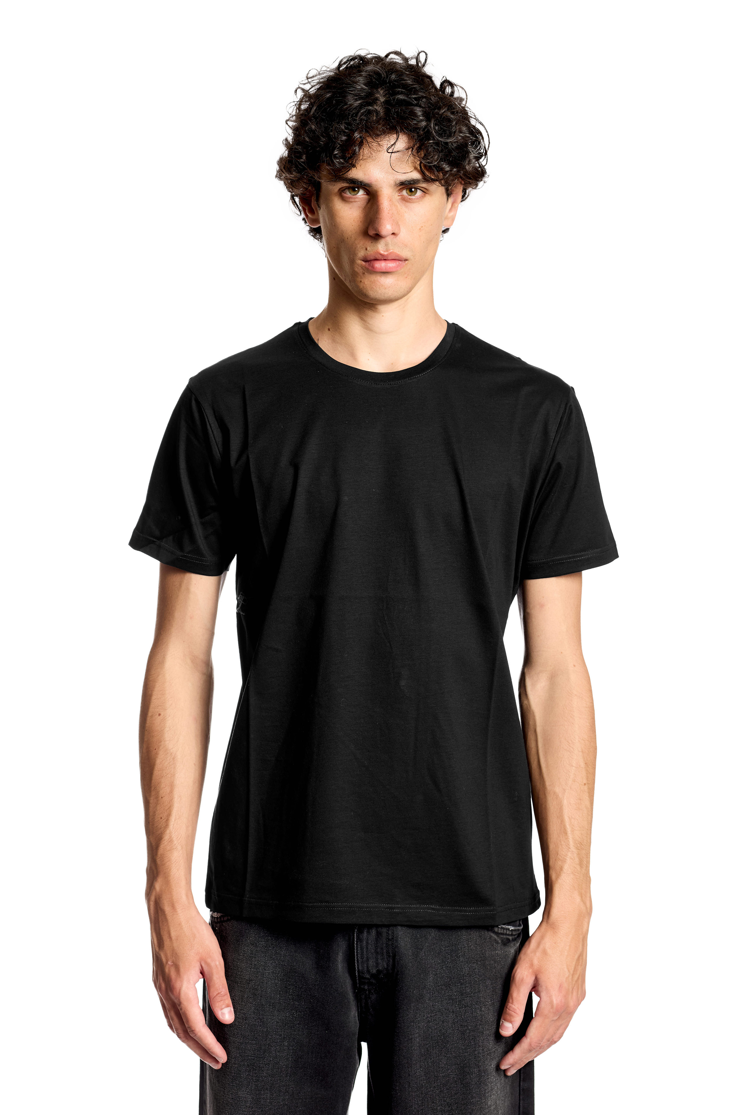T-shirt 100% cotone mercerizzato nero